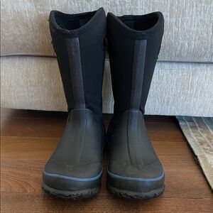 Kids Black Waterproof Boots